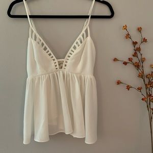 Summer White Tank Top